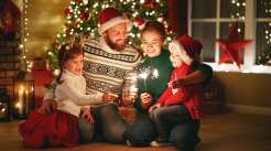 Família reunida no Natal