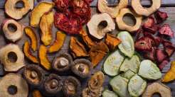 Frutas e hortaliças desidratadas
